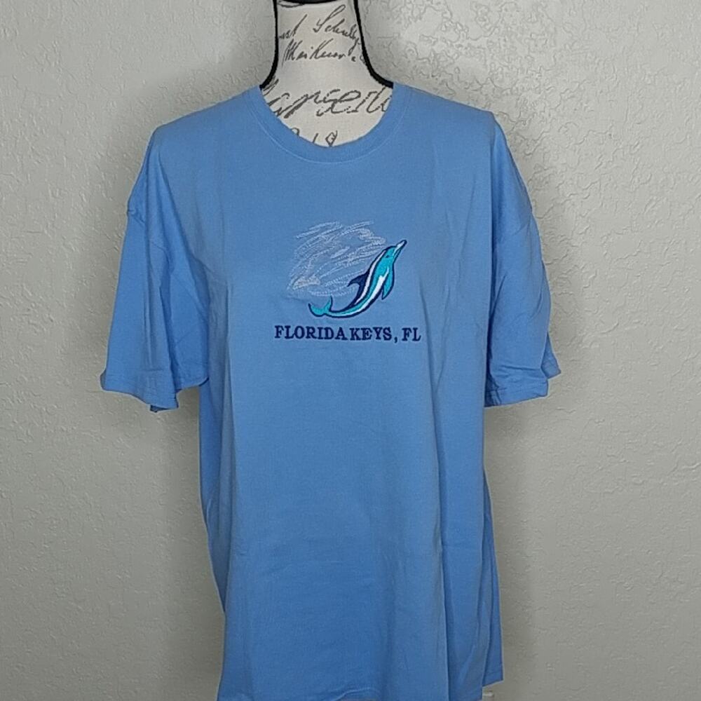 Hanes Heavyweight Florida T-Shirt Blue‎ Size XL